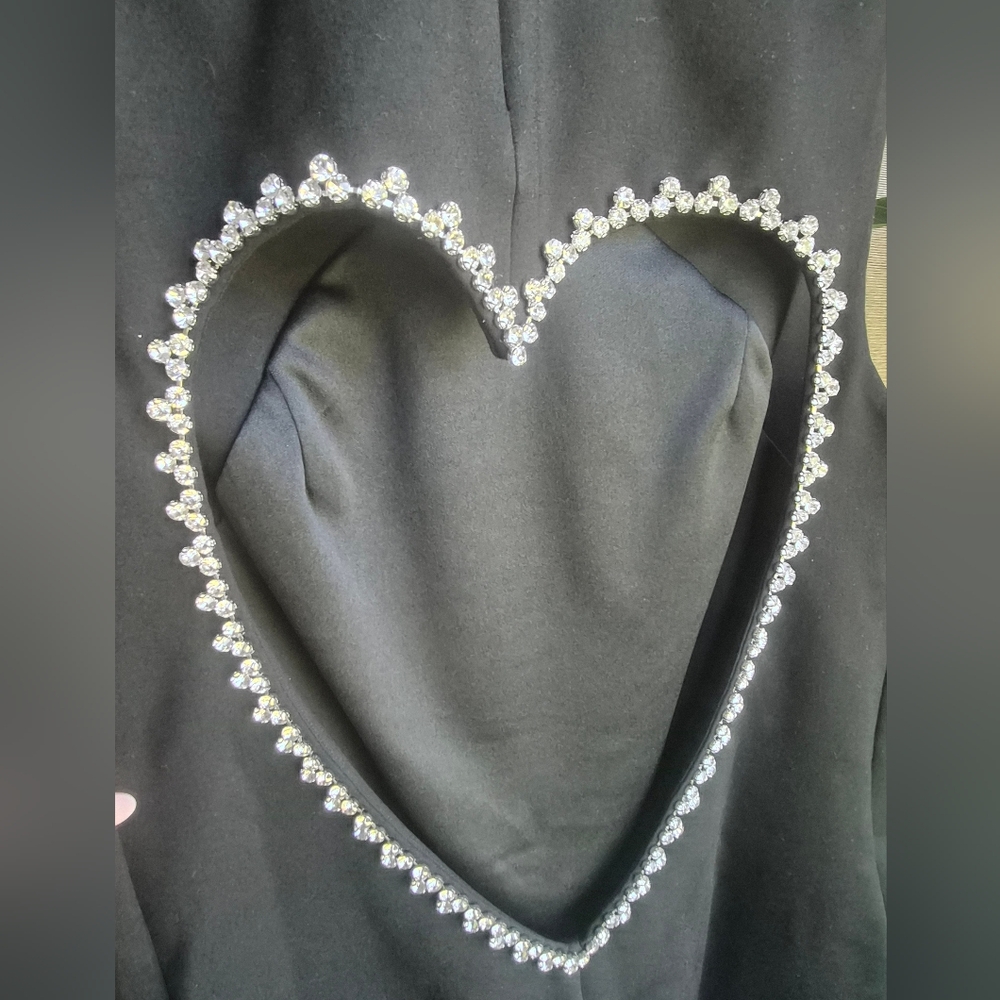 AREA Black Tank Top with Pearl Accents - Picture 4 of 10